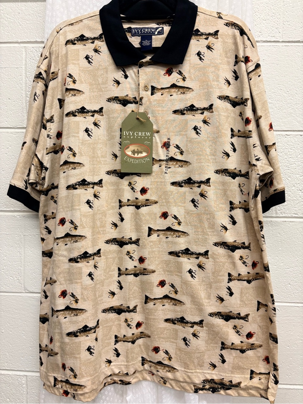 Men’s Fishing Enthusiasts Eclectic Grandpa Polo Shirt